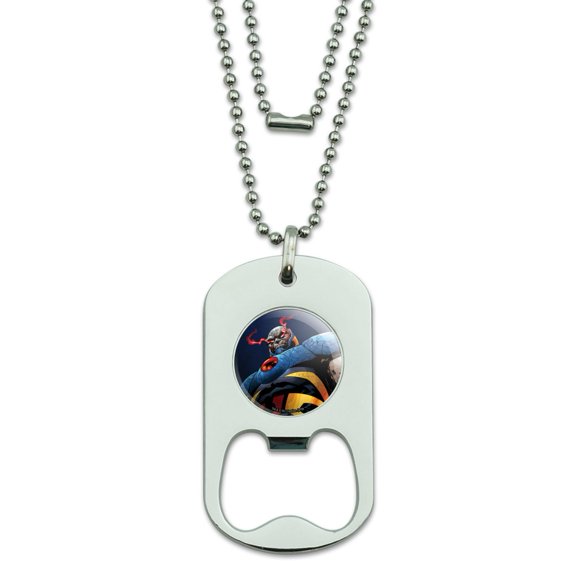 Superman Darkseid Character Military Dog Tag Bottle Opener Pendant