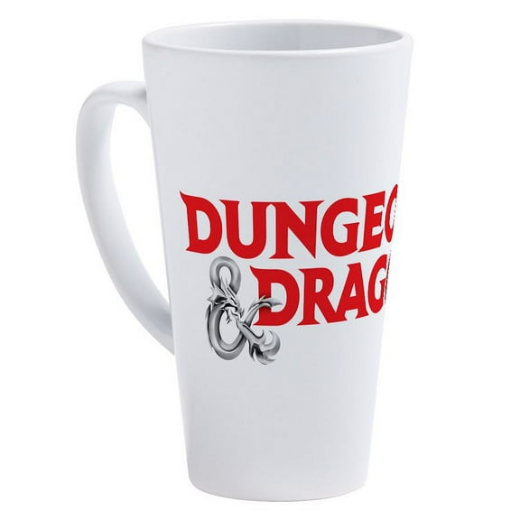 CafePress - Dungeons And Dragons Classic Logo - 17 Oz White Ceramic Latte Mug