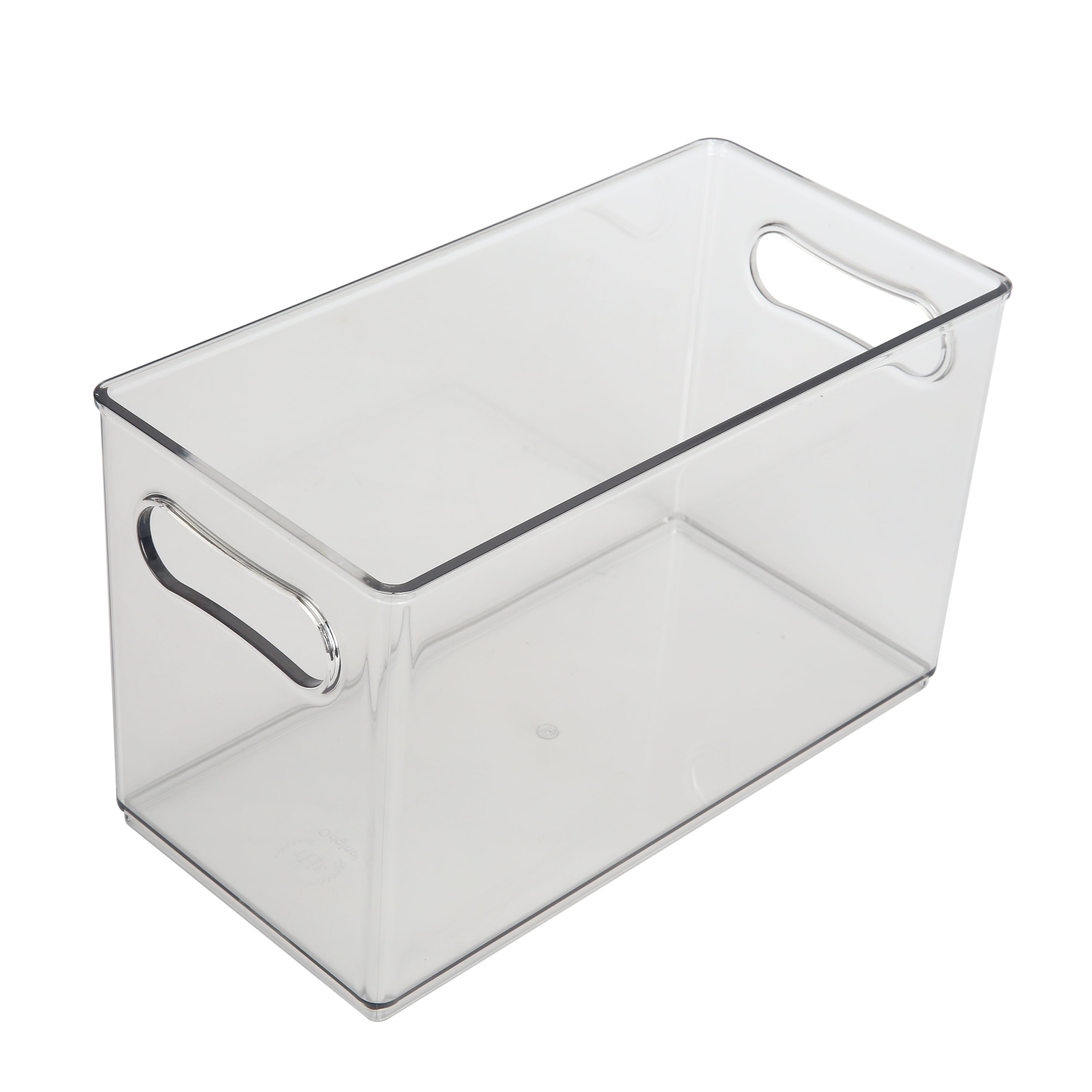 Tribello Open Clear Storage Bins, Closet Shelf Organizer Bins, Small, 9” X  6” X 4”, Pack of 4 - Made In USA