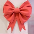 thumbnail image 3 of 19.7x23.6In Large Red Bow Wreath,Vintage Wreath Bow for Xmas,Reuasable Outdoor Large Wreath Bow for Holiday,Weeding Supplies, 3 of 6