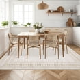 thumbnail image 4 of Garvee 4'x6' Modern Bordered Area Rug Geometric Carpet, Washable Non Slip Rug for Living Room Bedroom Home Decor, Beige, 4 of 10