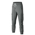 thumbnail image 1 of Pantalones de trabajo japoneses informales con bolsillos y cordón para hombre: pantalones nuevos de verano, holgados y transpirables para el día a día., 1 of 4