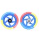 thumbnail image 3 of Juego Llanta Bicicleta Rodada 12 Eva Tricolor Fijo Rin Azul, 3 of 7