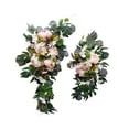 thumbnail image 3 of Artificial Wedding Arch Flowers Set Peony Flower Swag Versatile Welcome Sign Pink, 3 of 10