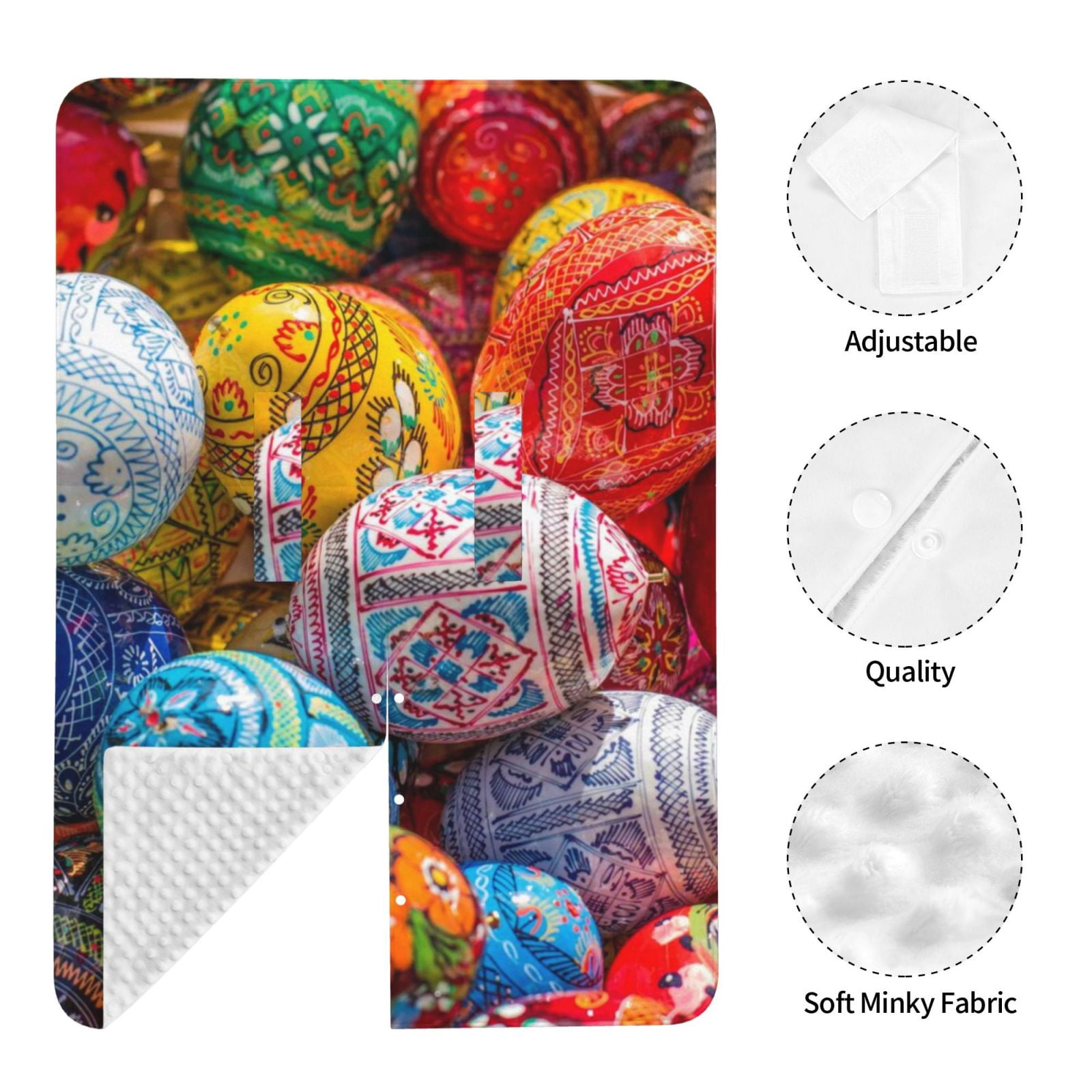 Naloa Easter Eggs Baby Car Seat Cover, Breathable Baby Carrier Cover, Multiuse Baby Carrier Cover & Nursing Breastfeeding Cover
