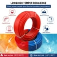 thumbnail image 5 of PEX Pipe 1/2 Inch 100ft 2 Rolls PEX Tubing EVOH Pex-B Pipe Non Oxygen Barrier Durable Leakage-Proof Flexible for Residential Water Lines in Homes pex Radiant Heat Tubing(Red+Blue), 5 of 8