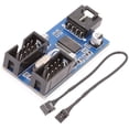 thumbnail image 2 of Computer Motherboard 9Pin USB Header To Dual 9pin Female Extension Cable 1 To 2 2 of 9