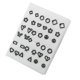 thumbnail image 1 of Women earring girl stud ear drop 36/18pairs multicolor cryatal cartoon star moon hypoallergenic plastic set wedding christmas----Steel color--Product Steel color, 1 of 5