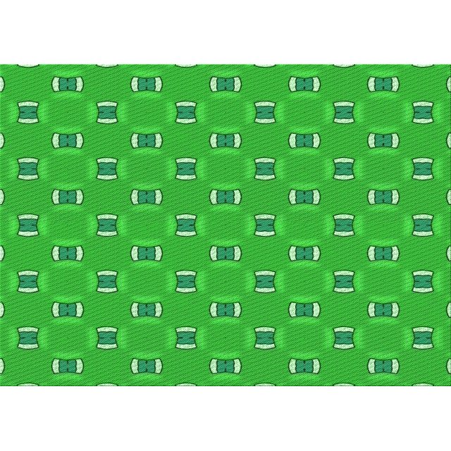 Ahgly Company Machine Washable Indoor Rectangle Transitional Lime Green Area Rugs, 7' x 10'