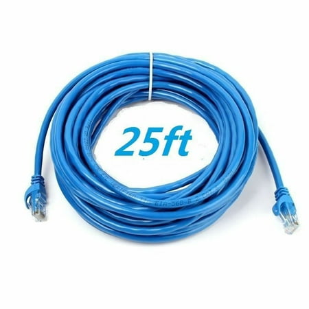 CableVantage CAT5 CAT5 RJ45 Ethernet LAN Network Patch Cable For PC, Mac, Laptop, PS3, PS4, XBox, Internet Router Blue 3ft 6ft 10ft 15ft 25ft 30ft 50ft 75ft 100ft 150ft 200ft blue