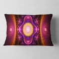 thumbnail image 2 of Designart Pink Cryptical Fractal Design - Abstract Throw Pillow - 12x20, 2 of 5