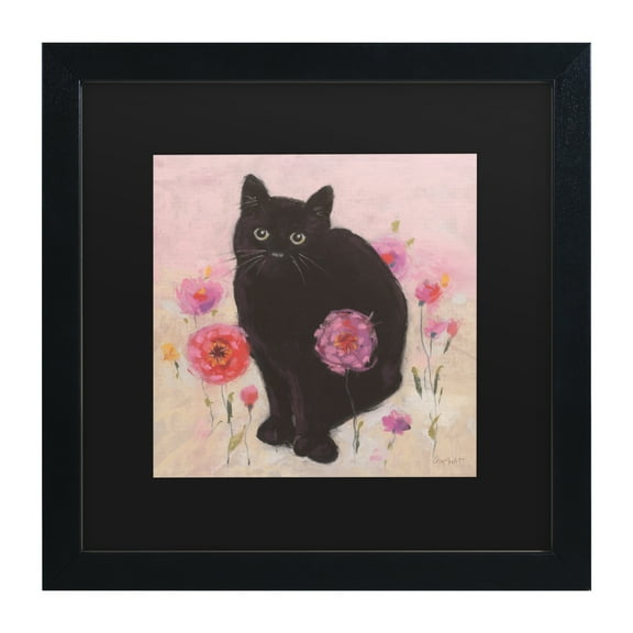 Lisa Audit 'Nina the Cat 02' Matted Framed Art