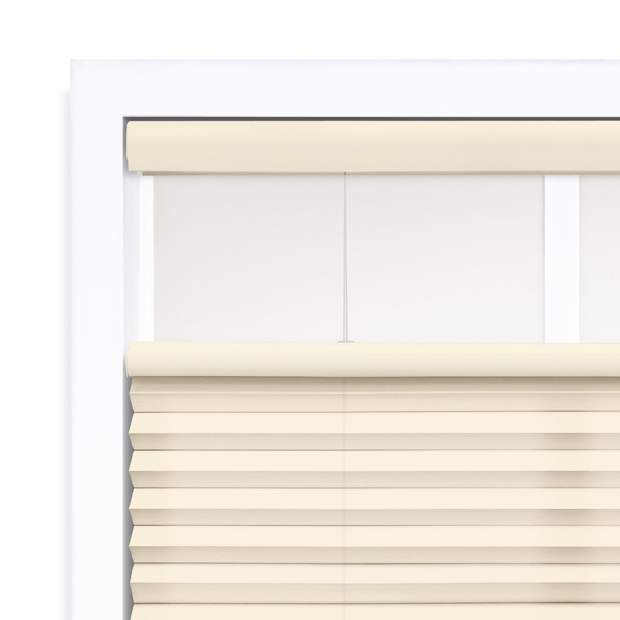 Regal Living Top Down Bottom Up Light Filtering Cordless Cellular Shade, Alabaster - 62.5" W x 64" L