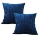 thumbnail image 1 of Juego de 2 fundas de almohada decorativas para sofá, color azul marino, 45 x 45 cm, 1 of 5