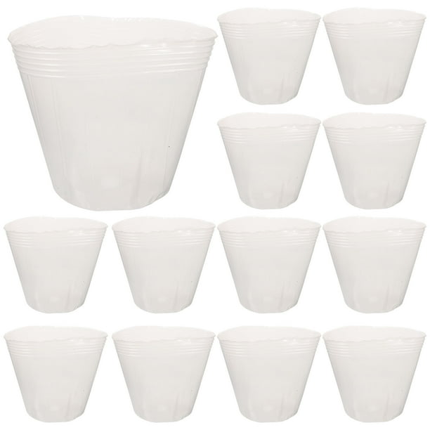 BRIGHTFUFU 10pcs Sembradora Liner Planta Potes de vivería Fuera de jardinería Motas de jardín de jardinería