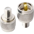 thumbnail image 2 of 259 RF Coaxial Adapter Pure Brass 50 Ohm for Antenna, 2 Pack, 2 of 3