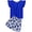 Blue, variant on Arshiner Girls 2 Pieces Summer Outfits Twist Front Ruffle Sleeve T-Shirts and Shorts With Pockets Cute Clothes Sets