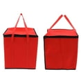 thumbnail image 4 of Insulated Food Delivery Bag Insulated Grocery Shopping Bag for Food Delivery, Pizza Warmer, Red 15.7"x15.7"x17.7", 4 of 10
