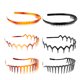 thumbnail image 5 of 6 diademas elásticas de plástico con dientes ondulados para el pelo, para mujeres y hombres., 5 of 6