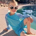 thumbnail image 5 of BIG ELEPHANT 2-Pack Kids‘ Long Sleeve Rash Guard Shirts with Print, UPF 50+ Sun Protection Swimwear & Surf Tops for Boys and Girls, Sizes XXS-M, 5 of 14