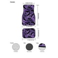 thumbnail image 7 of Renewold Bat Spider Web Violet Car Floor Mats Auto Carpet Rugs Set of 4, Anti-slip Universal Fit for SUVs Sedans Trucks, Halloween Car Interior Accessories for Women Men, 7 of 7