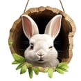 thumbnail image 3 of CQCYD 6Pcs Easter Door Sign, Wooden Welcome Hanging Decoration For Front Door Spring Bunny Decor Colorful Holiday Home Ornament Indoor Outdoor Seasonal Gift, 3 of 9
