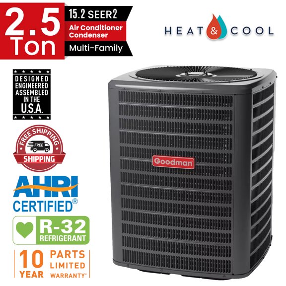Goodman 2.5 Ton 14.4 SEER2 R-32 Split Air Conditioner GLXS4MA3010