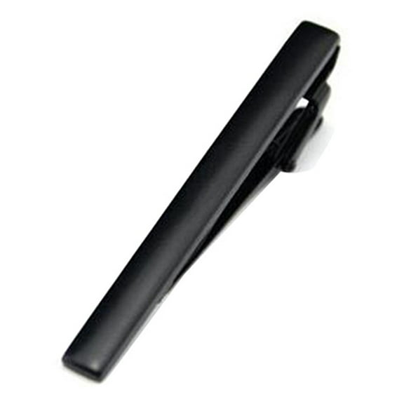 NUZYZ Men Fashion Stainless Steel Necktie Pin Bar Clasp Wedding Party Formal Tie Clip Matt Black
