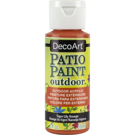 UPC: 0766218002976 | DecoArt Patio Paint 2 oz. Tiger Lily Orange