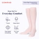 thumbnail image 2 of Calcetines de compresión Comrad de nailon hasta la rodilla, 15-20 mmHg, Rose S, 2 of 7