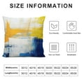 thumbnail image 5 of GOSMITH  Blue and Yellow Abstract Art Pillow Cover, Modern Gray Home Decorative Throw Pillows Covers Cushion Cover for Bedroom Sofa Living Room, 5 of 5
