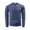 AB145 Navy, variant on Tisuna Men Long Sleeve T-Shirts Casual Henley Neck Tops Men Solid Tee Shirts For Sport Workout Size L
