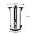thumbnail image 3 of 10L Commercial Catering Kitchen Hot Water Boiler Tea Urn Coffee Stainless Steel Electric Kettle, 3 of 14