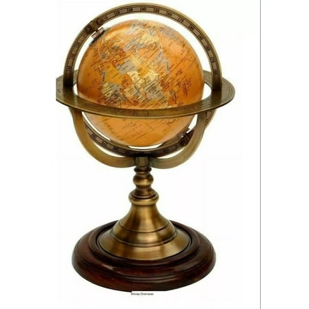 10" Nautical Brass Armillary Astrolabe Sphere Celestial Tabletop Armillary Antique Vintage World Globe Armillary