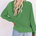 thumbnail image 2 of Sudadera con capucha informal para mujer, manga larga, con cremallera, bolsillo con cordón, ajuste holgado, para exteriores, 2 of 5
