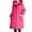 Hot Pink, variant on Women's Trench Jackets Plus Size Casual Long Rain Jacket Fashion Winter Hooded Oversized Windbreaker Coats Outerwear with Pockets Thin Work Clothes Household Rainproof Use Coat Hot Pink Xl