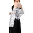 thumbnail image 4 of Fgnfyis Elegant Women's Lace Shawl Wrap Versatile Fashion Accessory For Casual Wear And All Season Stylish Cover Up White One Size, 4 of 7
