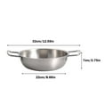 thumbnail image 3 of CHOK Clearance! 1Pc Stainless Steel Pot Stainless Steel Dutch Oven Dutch Oven Pot Best Chef’S Pan In Pots And Pans Induction Pot Stock Pot Cup 9 Inch Paper Plates Compostable Plates Pap, 3 of 9