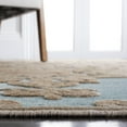 thumbnail image 5 of SAFAVIEH Paradise Alannah Damask Vines Area Rug, Stone/Aqua, 5'3" x 7'6", 5 of 8