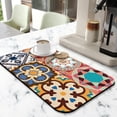 thumbnail image 2 of Make Kitchen Sparkle 19.5x12in Mexican Coffee Drying Mat Made of Super Absorbent Diatom Mud Coffee Mat Perfect Kitchen Gadget for Dry Counters, 2 of 7