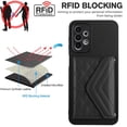 thumbnail image 3 of Allytech Galaxy A23 4G Wallet Case with Shoulder Strap, Luxury PU Leather RFID Blocking Protectve Anti-Scratch Bumper Cards Slots Magnetic Closure Phone Case Cover for Samsung Galaxy A23 4G, Black, 3 of 8