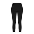 thumbnail image 4 of QUYUON Women Dress Pants Fitting Solid Color Pencil Pants Leggings Casual Pants Travel Pants Women Full Pant Leg Length Trousers Pant Style N-1615 Black XXL, 4 of 5