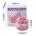thumbnail image 2 of DAMAI Green Cactus Candle DIY Kit,Colorful Succulent Cactus Candle Aromatherapy,for Home Indoor, Office, Wedding Gift, Birthday, Party,Cotton Wick and Glass Jar, 2 of 9