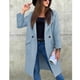 thumbnail image 2 of Abrigo con cuello vuelto, chaqueta de abrigo de longitud midi, abrigo con bolsillos de manga larga, chaqueta de abrigo de longitud midi, resistente y resistente, 2 of 5