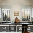 thumbnail image 4 of Kitchen Curtains Forest Sunset,Farmhouse Kitchen Curtains Sets for Windows,Sunset Kitchen Curtain Sink Window Valance 3 Piece Set,Retro Kitchen Decor for Living Room 54x36 Inches, Sunset1, 4 of 5