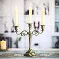 thumbnail image 4 of Giaone Vintage Metal Candle Holder 3/5 Heads Candlelight Dinner Candlestick Stands for Home Wedding Party Table Decoration Gift Supplies, 4 of 16