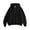Black, variant on Fleece Lined Jacket Coat for Women Long Sleeve Plain Zip Up Sweatshirt Hoodie with Pockets Outerwear