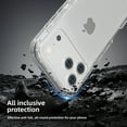 thumbnail image 3 of Case For iPhone 17 Pro Max , Heavy Duty Shockproof Protection Phone Cases, Anti-Drop, Triple Layer Transparent Protective Cover, Crystal Clear, 3 of 6