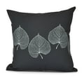 thumbnail image 2 of 16" x 16" Simply Daisy Leaf Print Fall Polyester Accent Pillow, Green Qty 1, 2 of 2