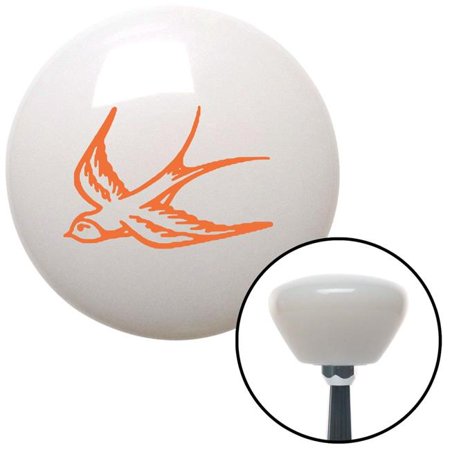 American Shifter Orange Swallow White Retro Shift Knob with M16 x 1.5 Insert Shifter Auto Manual Brody